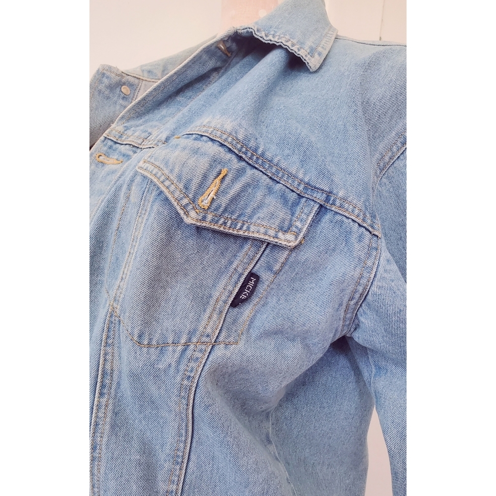 RARE Vintage Mickey Denim Jacket - Picture 7 of 9